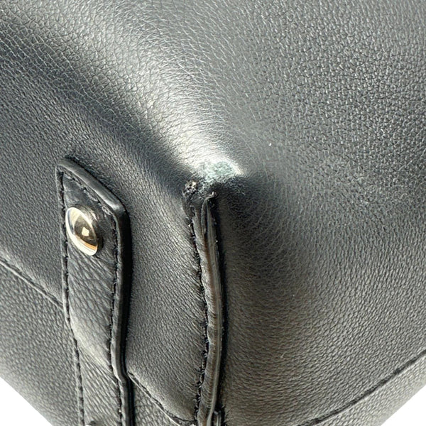 BURBERRY Pebbled Leather Belt Bag Black