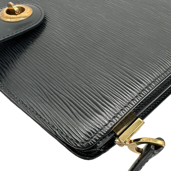 LOUIS VUITTON Capucine Vintage Epi Leather Shoulder Bag Black