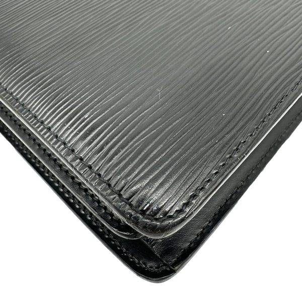 LOUIS VUITTON Capucine Vintage Epi Leather Shoulder Bag Black