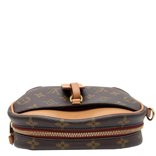 LOUIS VUITTON Deauville Mini Monogram Canvas Shoulder Bag Brown