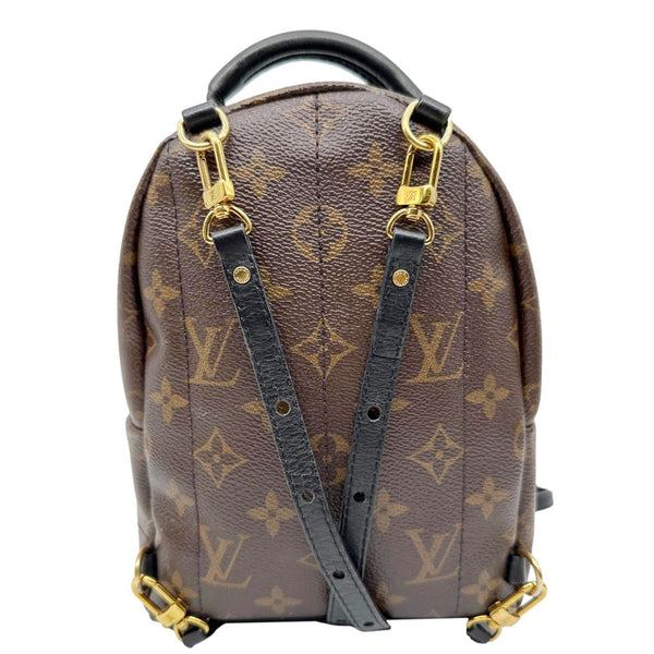 LOUIS VUITTON Palm Spring Mini  Monogram Canvas Backpack Brown
