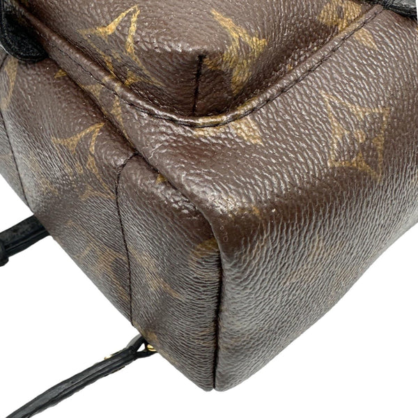 LOUIS VUITTON Palm Spring Mini  Monogram Canvas Backpack Brown