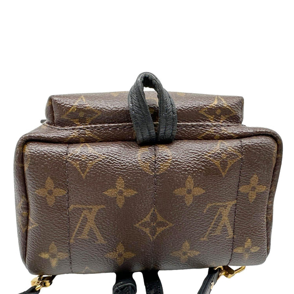 LOUIS VUITTON Palm Spring Mini  Monogram Canvas Backpack Brown