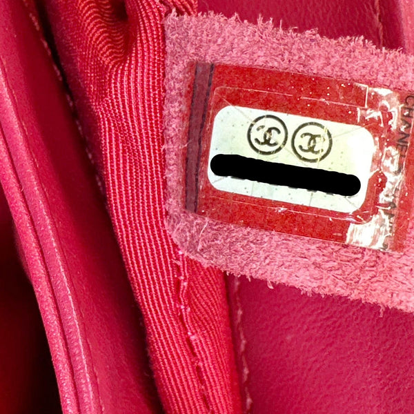 CHANEL Tramezzo Flap Quilted Calfskin Leather Crossbody Bag Red