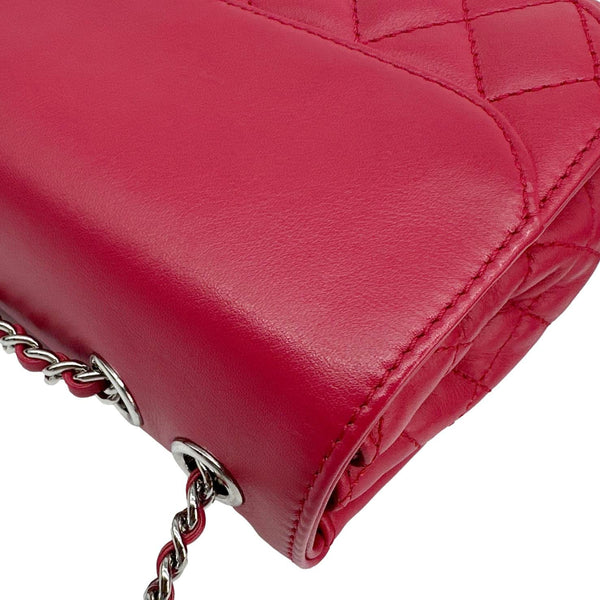 CHANEL Tramezzo Flap Quilted Calfskin Leather Crossbody Bag Red