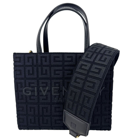 GIVENCHY Mini 4G Canvas Tote shopping Bag Black
