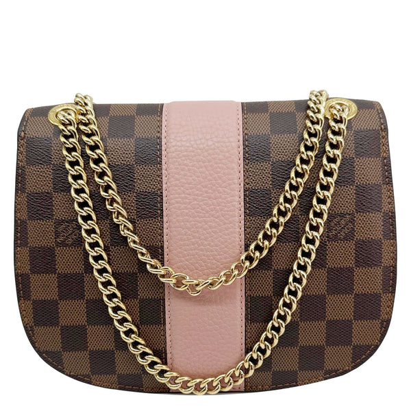 LOUIS VUITTON Wight Damier Ebene Shoulder Crossbody Bag Magnolia