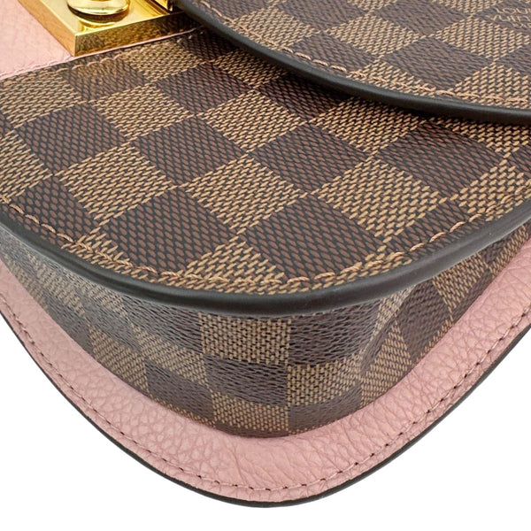 LOUIS VUITTON Wight Damier Ebene Shoulder Crossbody Bag Magnolia
