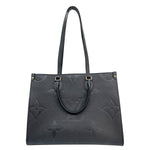 LOUIS VUITTON Onthego MM Giant Monogram Empreinte Shoulder Bag Black