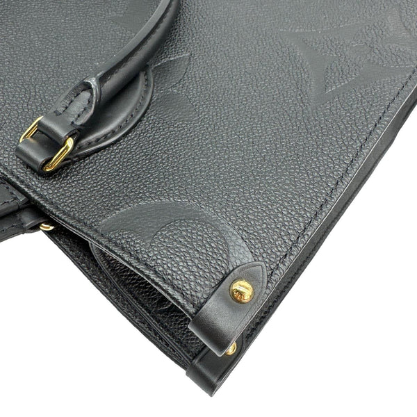 LOUIS VUITTON Onthego MM Giant Monogram Empreinte Shoulder Bag Black