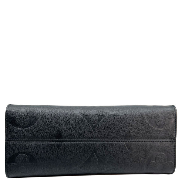 LOUIS VUITTON Onthego MM Giant Monogram Empreinte Shoulder Bag Black