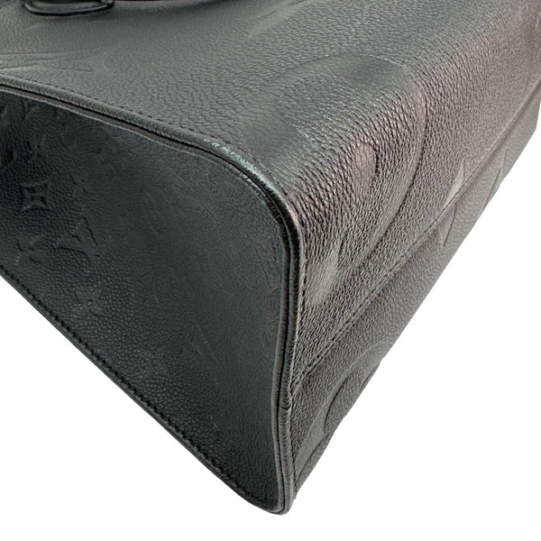 LOUIS VUITTON Onthego MM Giant Monogram Empreinte Shoulder Bag Black