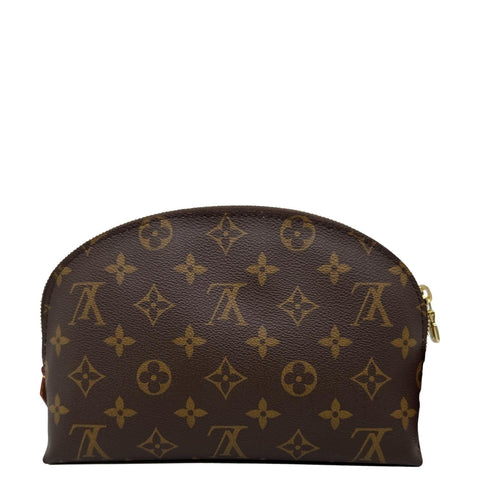 LOUIS VUITTON Monogram Canvas Cosmetic Pouch Brown