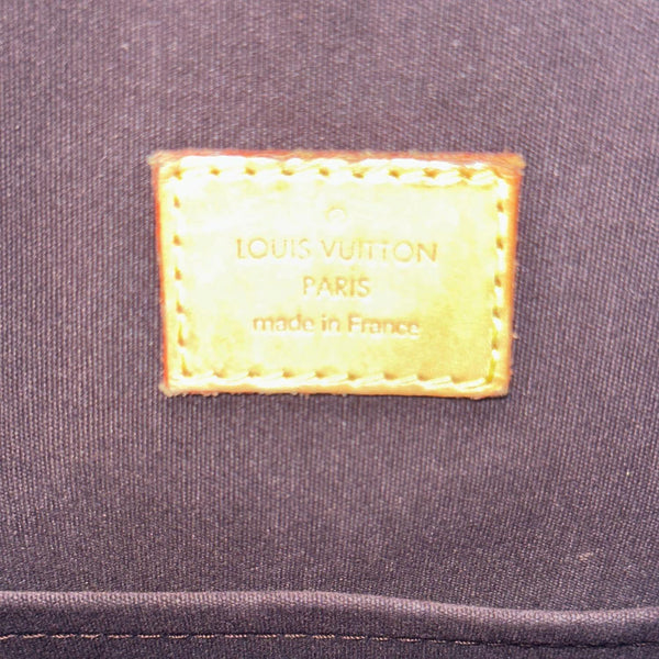 LOUIS VUITTON Alma GM Monogram Vernis Leather Satchel Bag Amarante