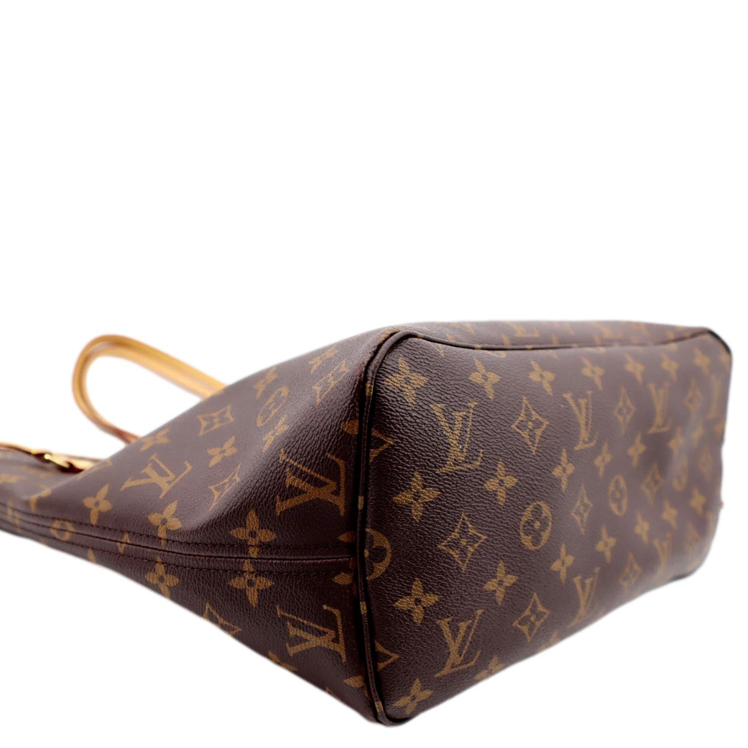 Louis Vuitton Womens Classic Coated Canvas Monogram Neverfull MM