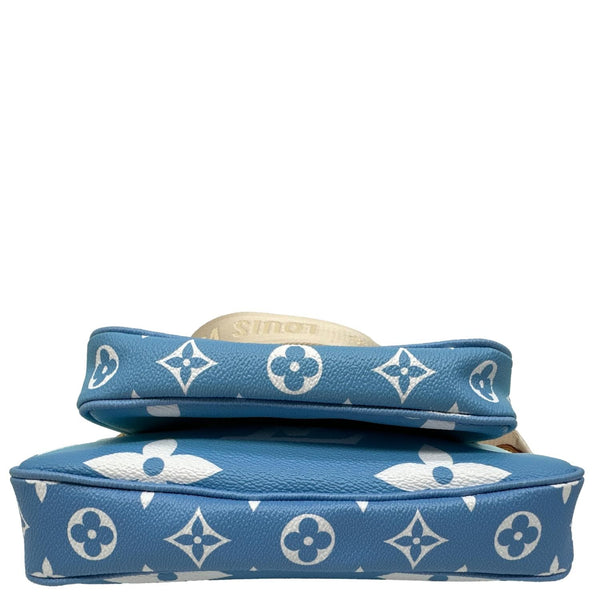 LOUIS VUITTON Multi Pochette Accessories By the Pool Monogram Giant Canvas Chain Clutch Bag Blue