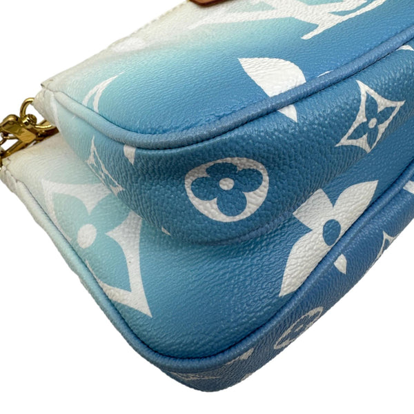 LOUIS VUITTON Multi Pochette Accessories By the Pool Monogram Giant Canvas Chain Clutch Bag Blue