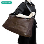 GUCCI GG Monogram Nylon Travel Weekender Bag Brown 105669