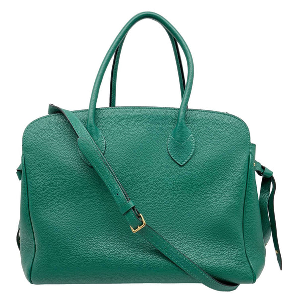 LOUIS VUITTON Milla MM Veau Nuage Leather Shoulder Bag Green