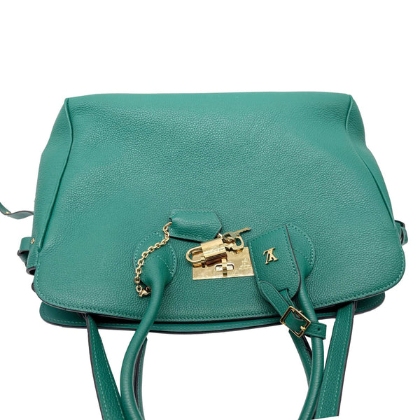 LOUIS VUITTON Milla MM Veau Nuage Leather Shoulder Bag Green