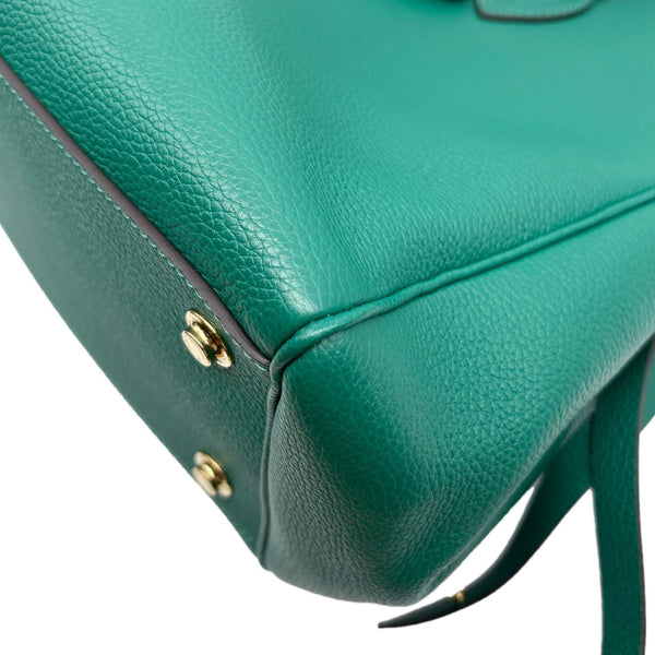 LOUIS VUITTON Milla MM Veau Nuage Leather Shoulder Bag Green