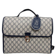 GUCCI Children's School GG Supreme Canvas Briefcase Backpack Navy Blue 271102