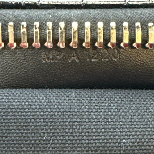 GIVENCHY Antigona Crocodile Embossed Leather Shoulder Bag Black