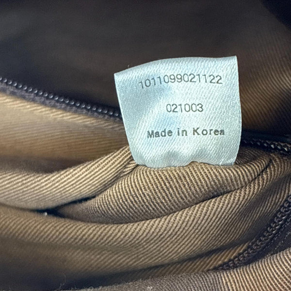 MCM Visetos Canvas Boston Bag Cognac
