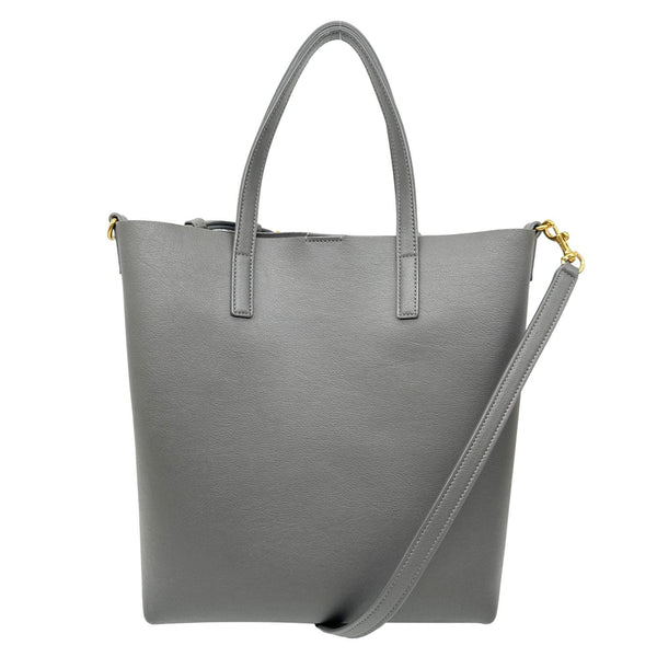 YVES SAINT LAURENT Toy Leather Shopping Tote Bag Grey