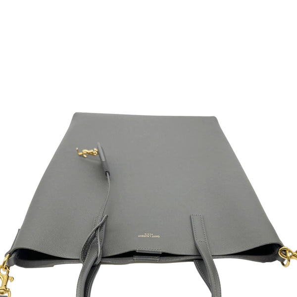 YVES SAINT LAURENT Toy Leather Shopping Tote Bag Grey