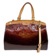 LOUIS VUITTON Brea MM Monogram Vernis Satchel Bag Amarante