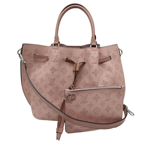 LOUIS VUITTON Girolata Monogram Mahina Leather Shoulder Bag Pink