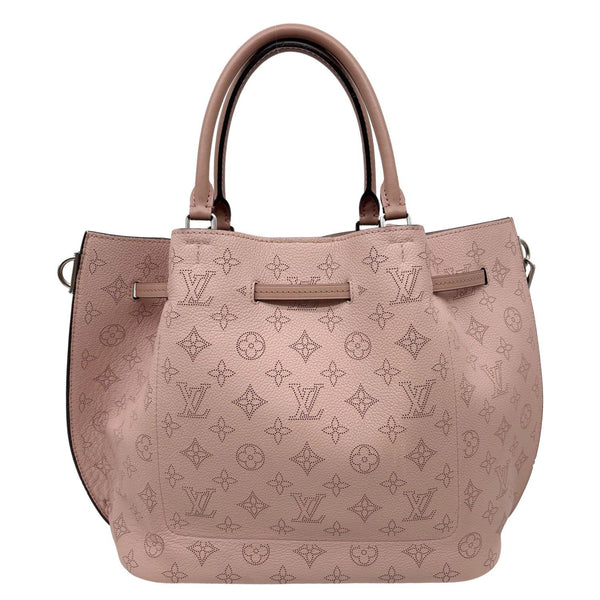 LOUIS VUITTON Girolata Monogram Mahina Leather Shoulder Bag Pink