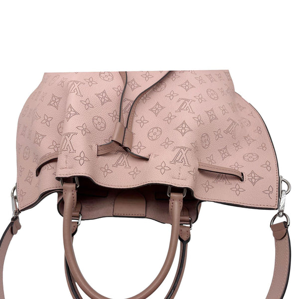 LOUIS VUITTON Girolata Monogram Mahina Leather Shoulder Bag Pink