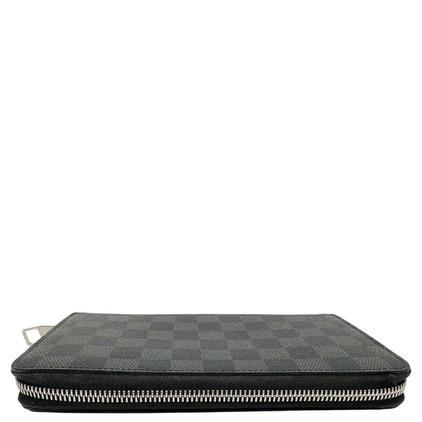 LOUIS VUITTON Trunks And Lock Damier Graphite Zippy Organizer Wallet Black