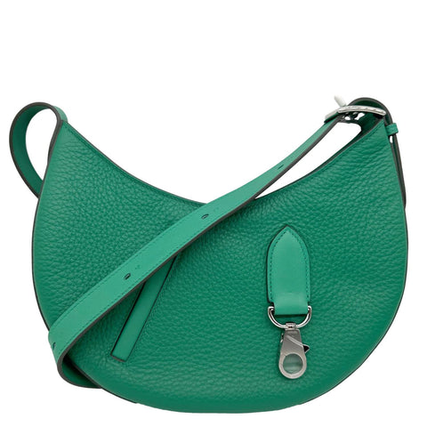 HERMES Sac P'tit Arcon Togo Leather Shoulder Bag Green