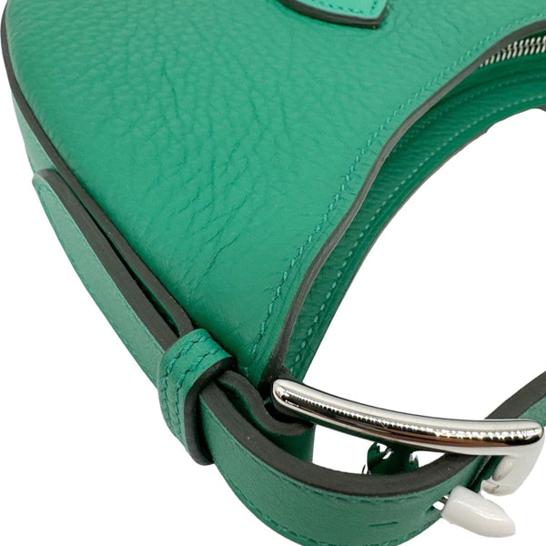 HERMES Sac P'tit Arcon Togo Leather Shoulder Bag Green
