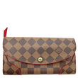 LOUIS VUITTON Caissa Damier Ebene Wallet Brown
