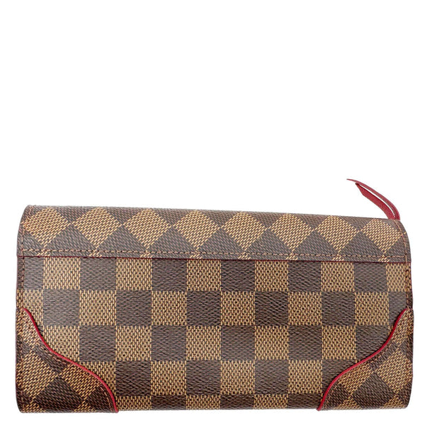 LOUIS VUITTON Caissa Damier Ebene Wallet Brown