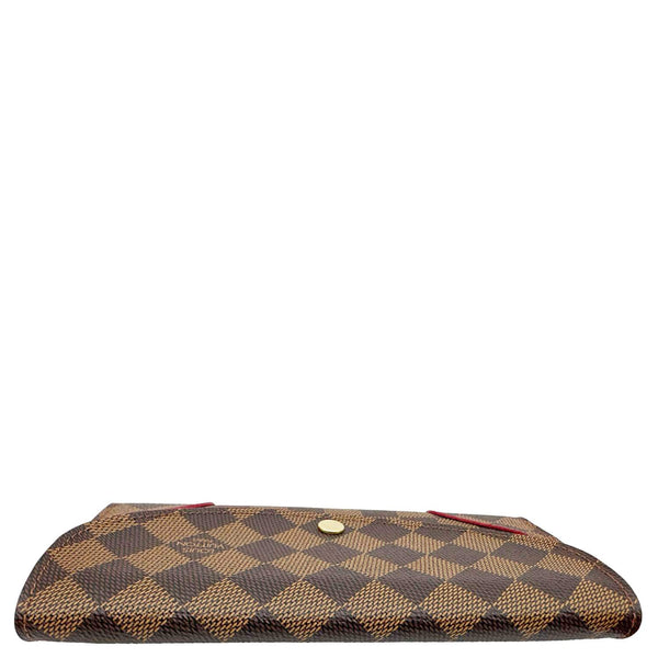 LOUIS VUITTON Caissa Damier Ebene Wallet Brown