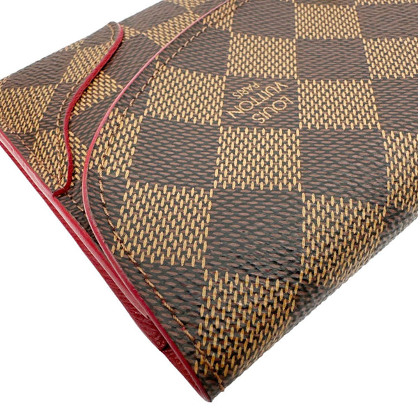 LOUIS VUITTON Caissa Damier Ebene Wallet Brown