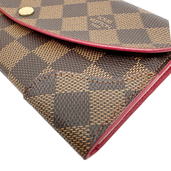 LOUIS VUITTON Caissa Damier Ebene Wallet Brown