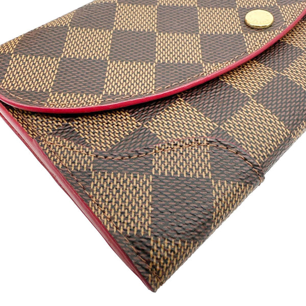 LOUIS VUITTON Caissa Damier Ebene Wallet Brown