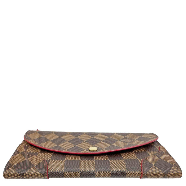 LOUIS VUITTON Caissa Damier Ebene Wallet Brown