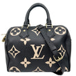 LOUIS VUITTON Speedy Bandouliere 25 Monogram Empreinte Leather Shoulder Bag Bicolor
