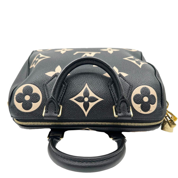 LOUIS VUITTON Speedy Bandouliere 25 Monogram Empreinte Leather Shoulder Bag Bicolor
