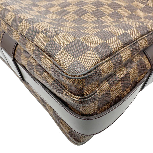 LOUIS VUITTON Naviglio Damier Ebene Messenger Bag Brown