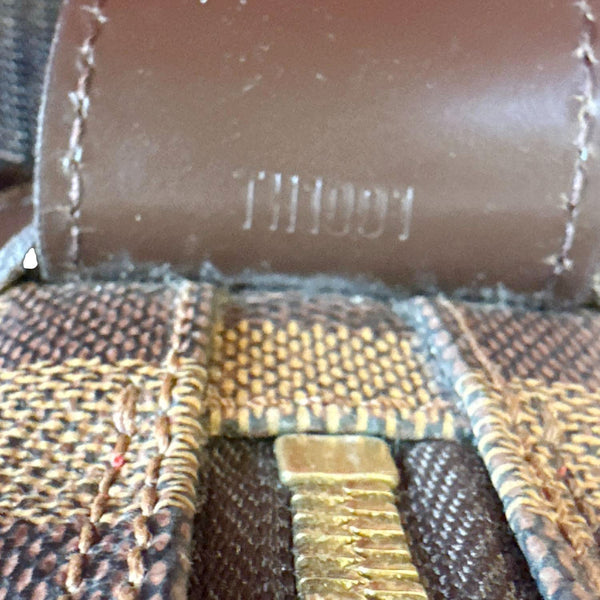 LOUIS VUITTON Naviglio Damier Ebene Messenger Bag Brown