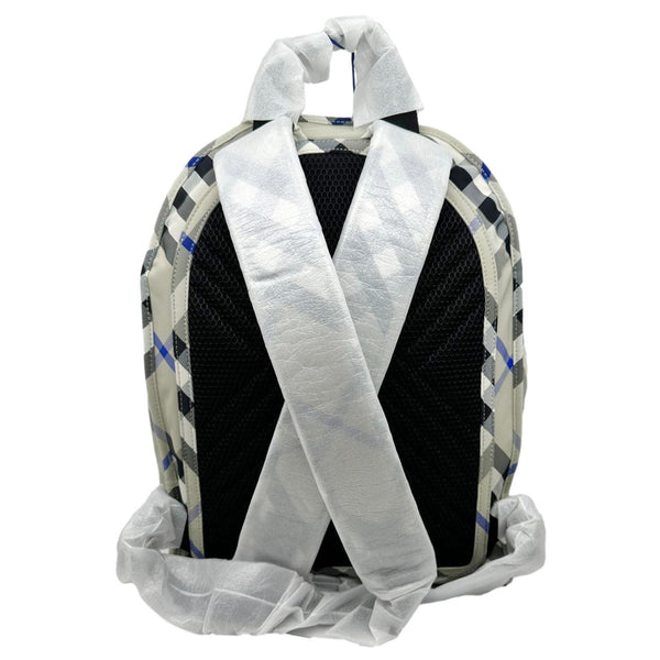 BURBERRY Shield Check Nylon Backpack Grey