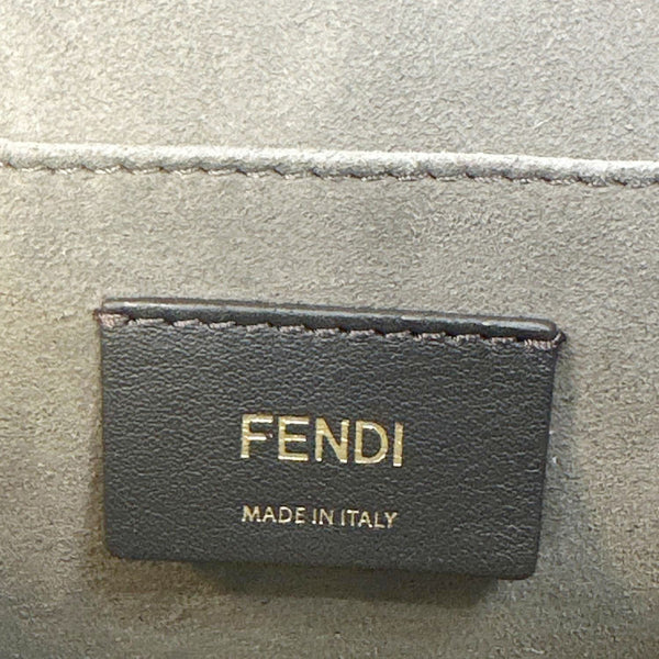 FENDI Kan I Medium Scalloped Python Shoulder Bag Green